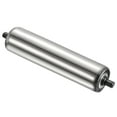 thumbnail image 1 of Rodillo de Transporte de Gravedad de Acero Inoxidable Uxcell con Extremo Galvanizado Plata 2"x10", 1 of 5