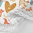 thumbnail image 3 of SKYSONIC 60" Round Tablecloth Cute Gnome Christmas Lace Border Table Cover Thick Wrinkle Resistant Durable for Home Party Decorative Tablecloths Indoor Outdoor, 3 of 7