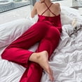 thumbnail image 3 of cfhntfmh Womens 2 Piece Pajama Sets Soft Stretch Sleeveless Spaghetti Strap Tank Tops Lounge Pants Sleepwear Pjs Sets, 3 of 5