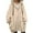 Beige, variant on Breezora Womens Oversized Full Zip Hoodie Long Sleeve Loose Warm Sweatshirt Fall Winter Pullover With Pockets L Size Beige