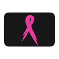thumbnail image 1 of Alfombra de baño antideslizante supersuave con lazo rosa contra el cáncer para baño, cocina, dormitorio, hogar, 15,75 x 23,62 pulgadas, 1 of 6