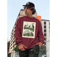 thumbnail image 2 of Heron And Crane Sweatshirt Men -Sydenham Edwards Designs, Male XX-Large, 2 of 4