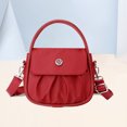 thumbnail image 4 of Bolso bandolera Nylon resistente a los arañazos plisado Mujer ocio diario (rojo), 4 of 7