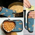 thumbnail image 5 of Yayeee Oven Mitts and Pot Holder Set of 4 Heat Resistant Kitchen Gloves Baking Hot Pad, Capybaras Swimming, 5 of 5