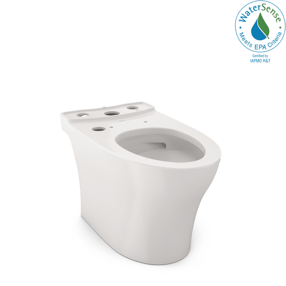 TOTO® Aquia® IV Elongated Universal Height Skirted Toilet Bowl with CEFIONTECT®, WASHLET®  Ready, Colonial White - CT446CEFGNT40#11