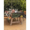 thumbnail image 2 of Spring Mushrooms Outdoor Tablecloth - 52x70 Inch Rectangle Dining Table Cover, Farmhouse Pastoral Botanical Brown Wood Waterproof Outdoor Table Cloth with Umbrella Hole & Zipper for Picnic/Patio, 2 of 7