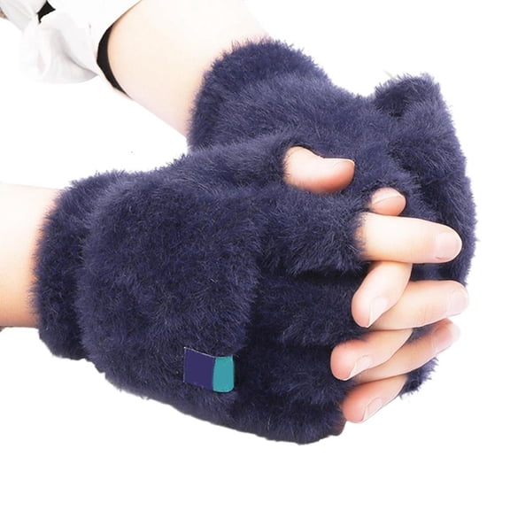 Giaone Half Finger Gloves With Flip Top Cover Design For Student Indoor Reading