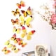 thumbnail image 1 of 12 Uds calcomanías de pared decoraciones para el hogar 3D mariposa arcoíris, 1 of 2