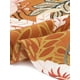 thumbnail image 5 of Faldas envolventes bohemias florales de talla grande para mujeres Agnes Orinda, falda midi con corte en A, dobladillo rizado chic, cintura alta 3X naranja, 5 of 7