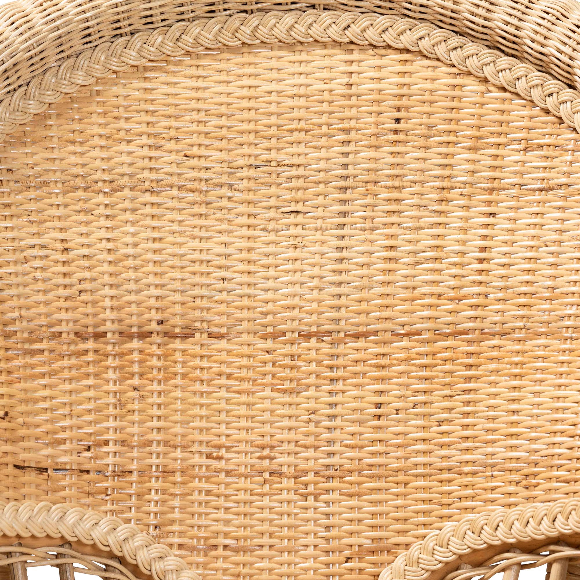bali & pari Ratu Modern Bohemian Natural Brown Rattan Accent Chair