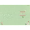 thumbnail image 2 of RSVP Baby Girl Bunny on Peach New Baby Congratulations Card, 2 of 2
