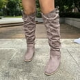 thumbnail image 5 of -High Boots Women's Long Warm Round Thick Sole Autumn Style Boots, 5 of 9
