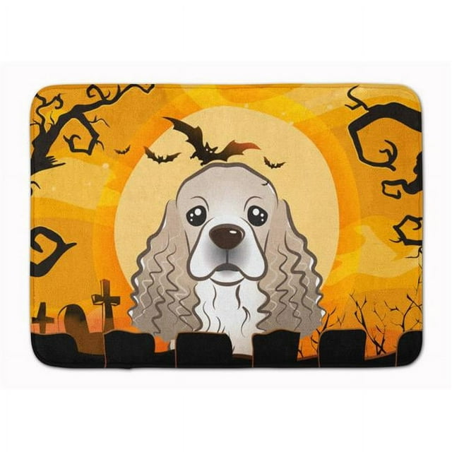 Carolines Treasures BB1774RUG Halloween Cocker Spaniel Machine Washable Memory Foam Mat