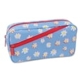 thumbnail image 1 of Pen + Gear 2 Zip Floral Pencil Pouch in Blue with Daisy Design, 1 of 4