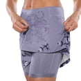 thumbnail image 4 of Wxolcjlv Womens Floral Print Skort High Waist Built‑In Short Workout Casual Skirts, 4 of 8