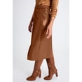 thumbnail image 4 of Jessica London Women's Plus Size Faux Leather Croc Wrap Skirt, 4 of 5
