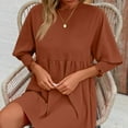 thumbnail image 7 of YUHAOTIN Summer Dresses for Women 2024 Vacation Midi Dress Long Sleeve Sleeve Shirred Bodice Floral Dress for Fall Party Beach Summer Dresses for Women 2024 Vacation Trendy Shapewear Dress for Women, 7 of 7