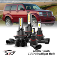 thumbnail image 1 of Juego Combinado de Bombillas LED Dodge Nitro 2007 2008 2009 para Luz Alta/Baja + Antiniebla, Kit de 4 Unidades: 2x 9008/H13 para Faros Principales + 2x 9005/9145/H10 para Faros Antiniebla, 1 of 12