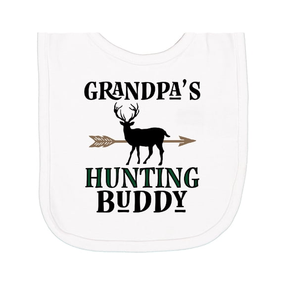 Inktastic Bow Hunter Grandpa Hunting Buddy Newborn Bib