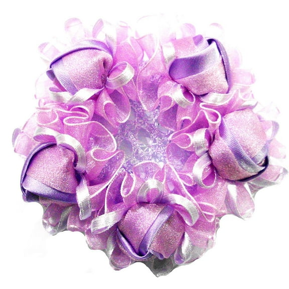 Wenchoice Girl's Purple Rose Bun Cover One Size