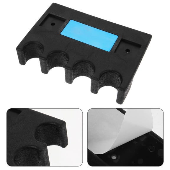 HOMEMAXS Billiard Pole Rack Pool Cue Holder Billiard Cue Rack Self-adhesive Type Mount Cue Holder