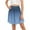 Blue, variant on Womens Classic Daily Elegant Casual Mini Skirt Elastic Waist Skirt Skirt with Slit Plaid Skirts Athletic Skirts Crop Top And Skirt Set for Women plus Size Jean Skirt Cow Print Skirt Plaid Skirt for
