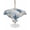 Mist Blue4, variant on Outdoor Tablecloth with Umbrella Hole for Patio/Picnic/Party/Camping, Blue Crab Coastal Waterproof Table Cloth Rectangle Table Cover Washable, Beach Starfish Nautical Coral Vintage (60"x 102")