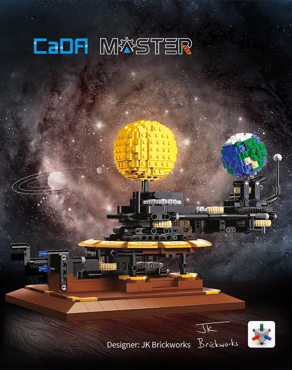 CaDA® MASTER series Solar System Model Science Experiment Education Kit C71004W Building Toy for Kids (865 Pieces)