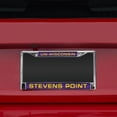 thumbnail image 2 of Wisconsin Stevens Point Pointers Chrome Metal Laser Cut License Plate Frame, 2 of 8