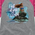 thumbnail image 3 of Disney - Part Of Your World - Toddler & Youth Girls Raglan Graphic T-Shirt, 3 of 5