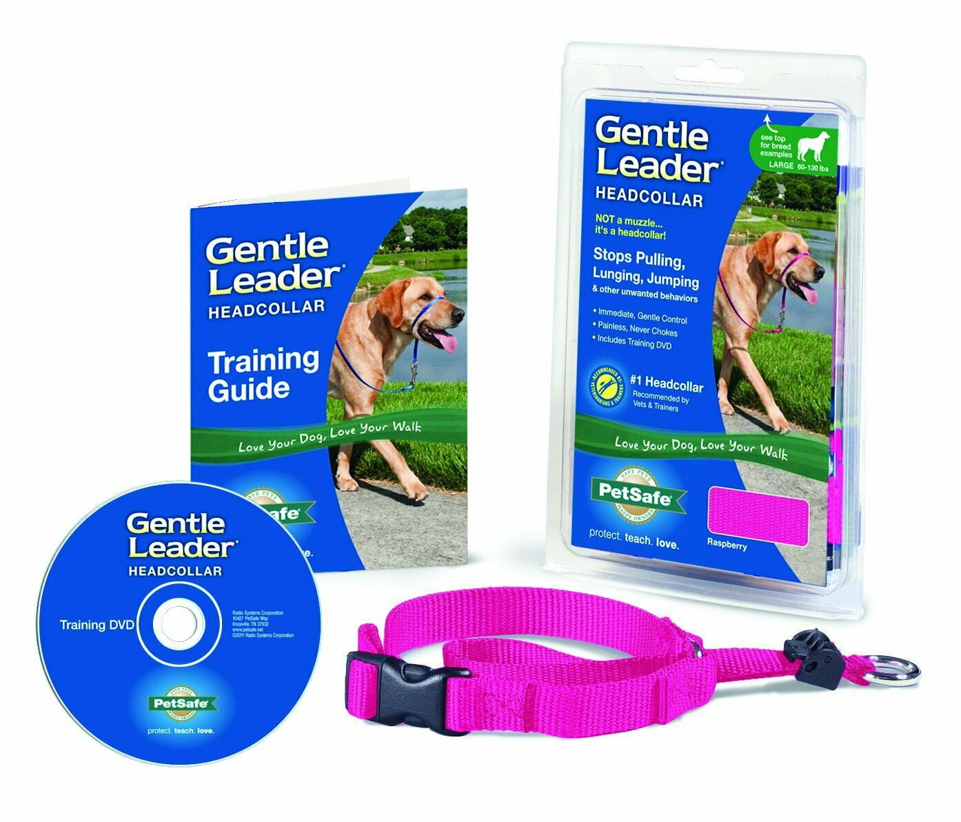 Gentle Leader Head Collar Dog Training Guide Walk Anti Pull Choose Size