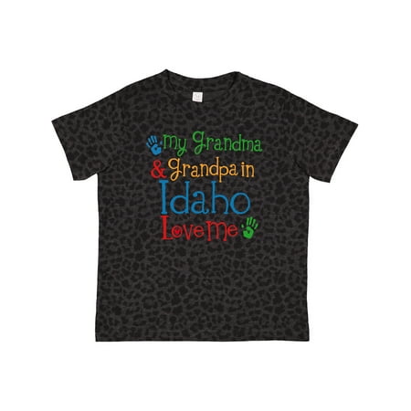 

Inktastic Idaho Grandma Grandpa Loves Me Gift Toddler Boy or Toddler Girl T-Shirt