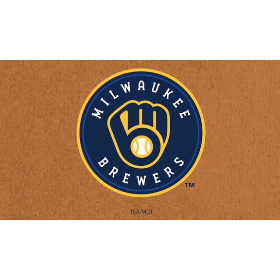 Milwaukee Brewers 28" x 16" Primary Logo Coir Mat