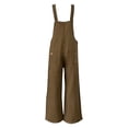 thumbnail image 3 of Hvyesh Women's Ripped Denim Bib Overalls Adjustable Straps Pockets Jean Rompers Casual Distressed Jeans Fit Jumpsuits, 3 of 8