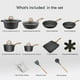 thumbnail image 2 of Juego de utensilios de cocina JEETEE para ollas y sartenes antiadherentes, 20 piezas, inducción, 2 of 8