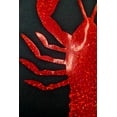 thumbnail image 6 of Women's Black Shimmering Crawfish Graphic Tee - Casual Summer Wear - [ZhiHiMeRi] | (US 20-22)2XL, 6 of 10