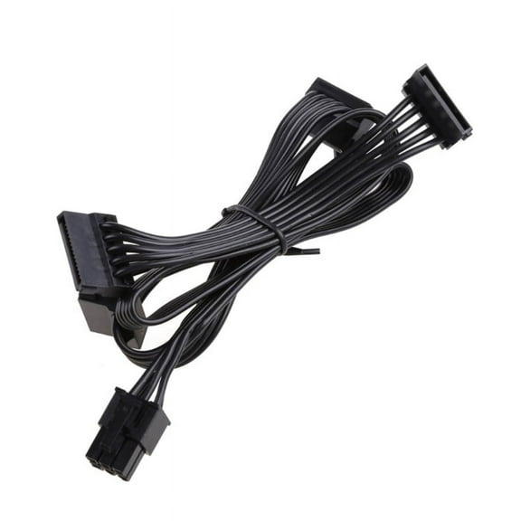 6PIN to 4 SATA Power Supply Cable for For EVGA Power Modular Power Supply G1 G2 G3 Series Splitter Cord