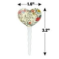 thumbnail image 6 of Best Sister Ever Floral Heart Love Cupcake Picks Toppers Decoration Set of 6, 6 of 7