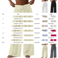 thumbnail image 5 of Women's Linen Pants High Waisted Pant Summer Casual Wide Leg Drawstring Trousers Beach Vacation Clothes by Yigetop Light Ashy L, 5 of 7