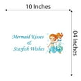 thumbnail image 4 of Mermaid Kisses and Starfish Wishes Mermaids Vibes Seahorse Statfish Princess Fish Starfish Queen Sweet Dreams Bedtime Unicorn Lovely Dream Holiday Decorating Wall Decal Sticker - Size: 10 In X 4 In, 4 of 5