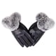 thumbnail image 1 of Velvets Imitation Rabbits Fur PU Gloves Comfortable Breathable Gloves for Women Girls, 1 of 5