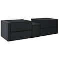 thumbnail image 3 of vidaXL 5 Piece Garden Lounge Set with Cushions Poly Rattan Black, 3 of 5