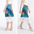 thumbnail image 4 of Tie Dye Stylish Chiffon Women's Summer Beach Dress with Polyester Straps - Beach Skirt Option Included, 4 of 6