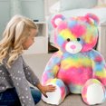 thumbnail image 2 of Build-A-Bear Tie Dye Bear Plush, 24" Seated Height, 2 of 5