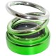 thumbnail image 2 of 7uds. Ambientador solar de doble anillo con rotación de fragancia de perfume para coche (verde degradado), 2 of 2