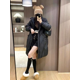 thumbnail image 2 of Chaqueta de plumón de invierno para mujer, parka delgada con capucha, chaqueta de plumón larga y esponjosa, nueva moda 2024, abrigo informal de viento perezoso para mujer, 2 of 5