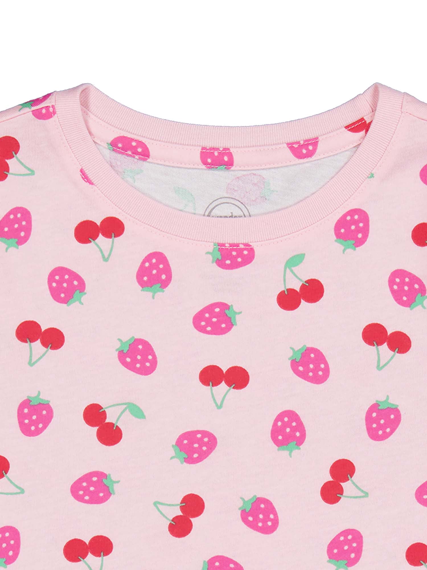 Wonder Nation Girls Kid Tough Tee with Short Sleeves, Sizes 4-18 & Plus