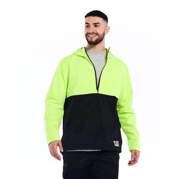 Men's Trade Packable Rain Anorak Hi-Vis Yellow | CAT® WORKWEAR