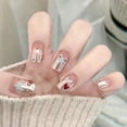 thumbnail image 1 of wnpxqnt Fake Nails Set With Glue Long Nails French Nail Care Nail Beauty Design Hot H6 R6A5, 1 of 8