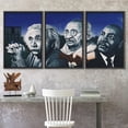 thumbnail image 3 of wall26 Framed Canvas Print Wall Art Set Einstein Gandhi Martin Luther King Graffiti &amp; Street Art Comic Book Illustration Modern Art Urban Portrait for Living Room, Bedroom, Office - 16"x24&q, 3 of 5